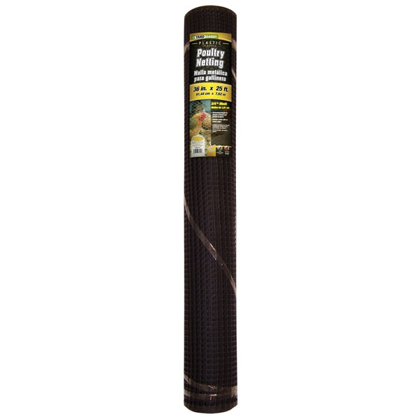 Hardware Cloth, Plstic, Blk, 3 ft.X15 ft.