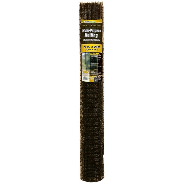 Multi-Purpose Netting, 2 ft.X25 ft., Blk