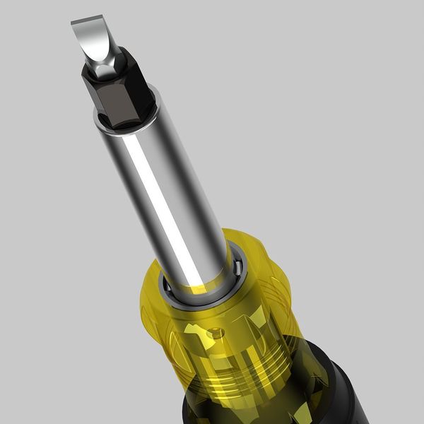 Phillips, Slotted, Square, Hex Bit 7 3/4 in, Drive Size: 1/4 in, 5/16 in, 3/8 in , Num. of pieces:7