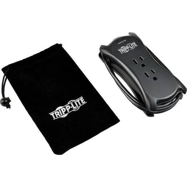 Surge Protector Strip, 3 Outlet, Black