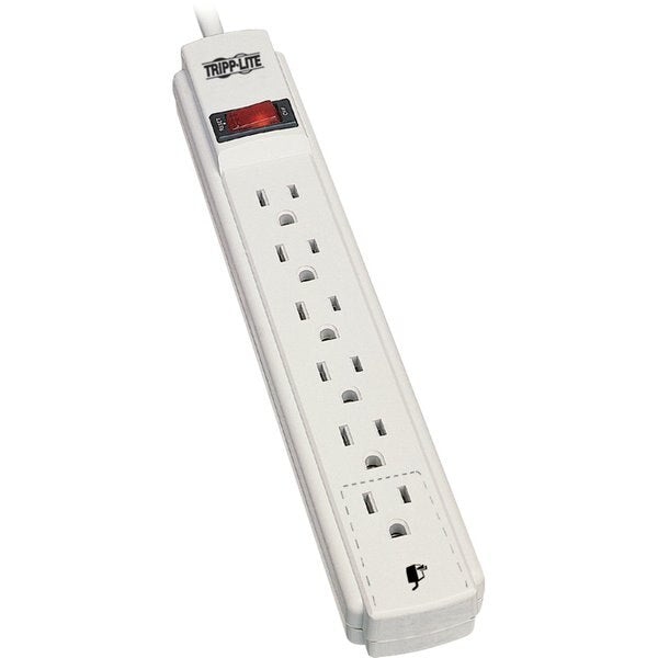 Power Strip, 6-Outlet, 5-15P, 15ft cord