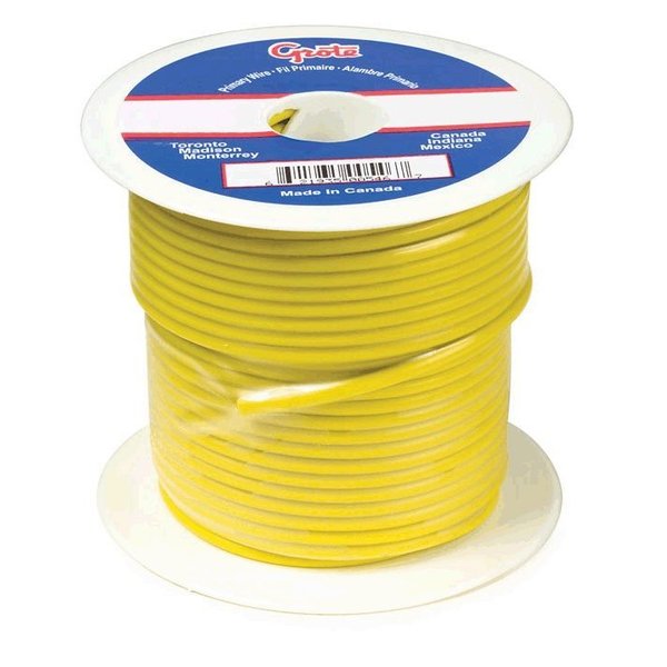 Primary Wire, 18G, Yellow, 1000 ft. Spool