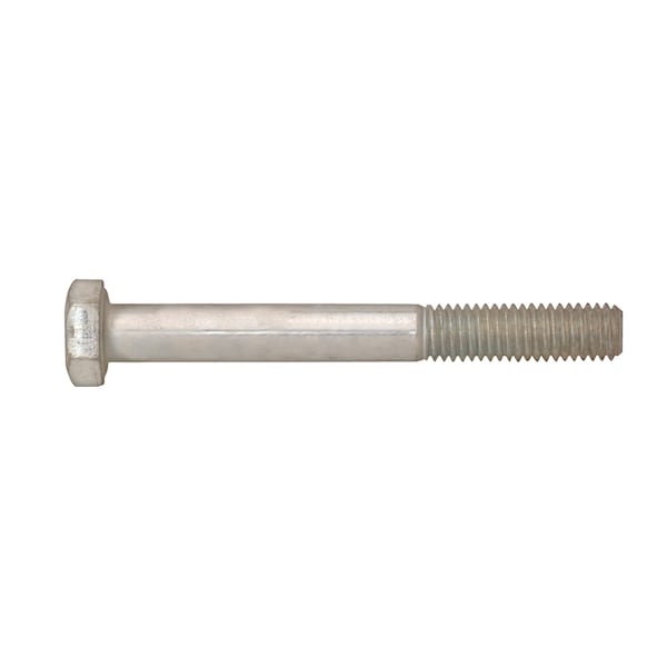 Class 8.8, M8-1.25 Hex Head Cap Screw, Bright Zinc Plated Steel, 70 mm L