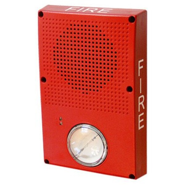 Outdoor Speaker Strobe, Red