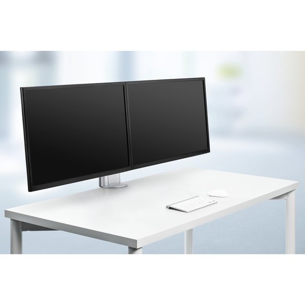 Duo Monitor Arm Set, Silver
