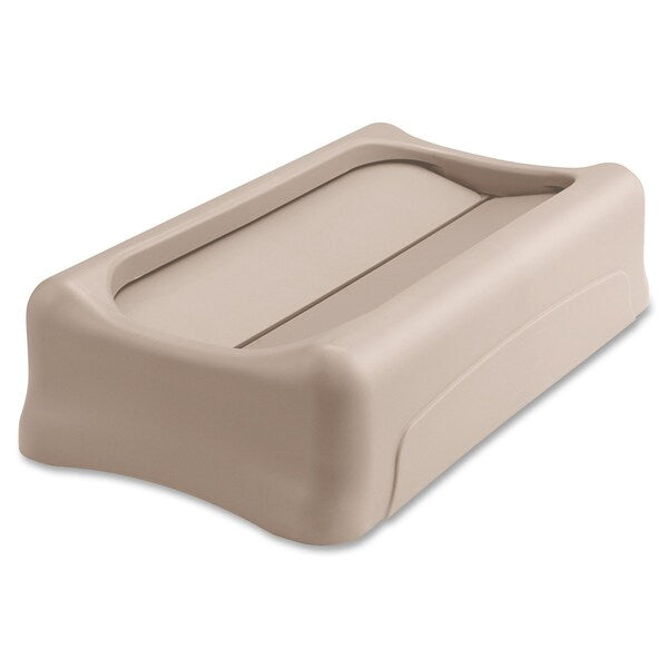 23 gal Swing Trash Can Lid, 11 1/4 in W/Dia, Beige, Resin, 1 Openings