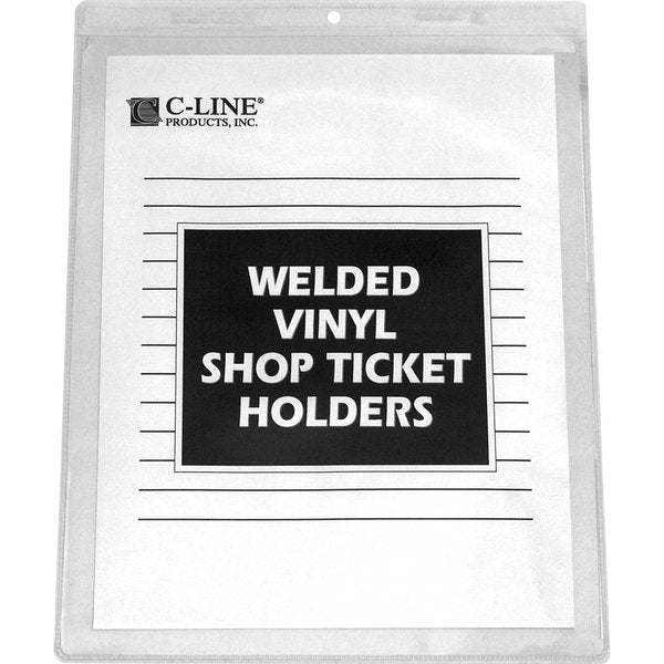 Shop Ticket Holder, Clear, 8.5 x 11