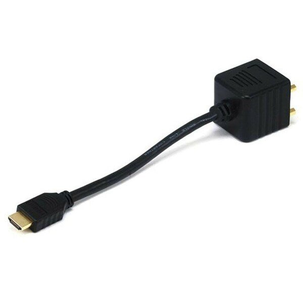Video Splitter, HDMI Male to DVI-D Female X 2