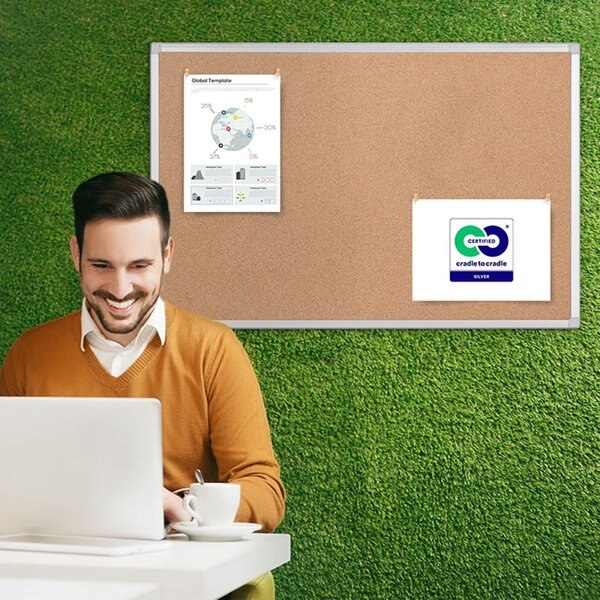 Earth Cork Board 3 ft.x4ft., Aluminum