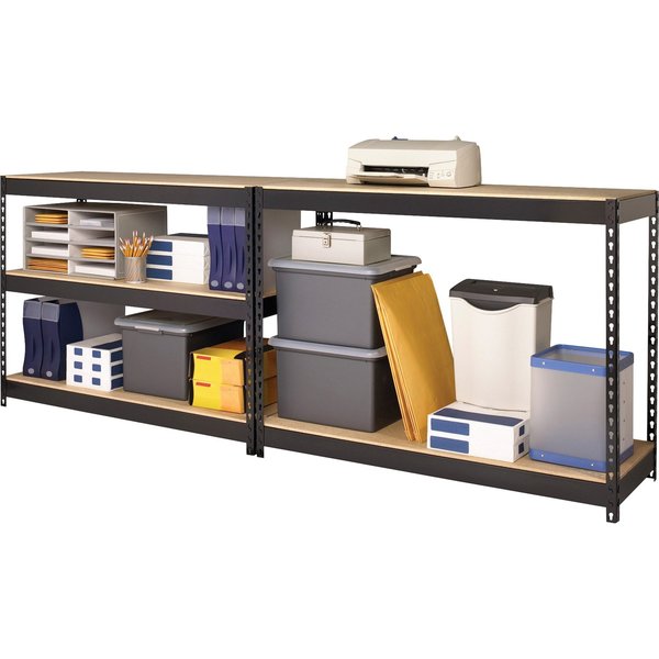 Boltless Shelving Unit, 18 in D x 36 in W x 72 in H, 5 Shelves, Steel