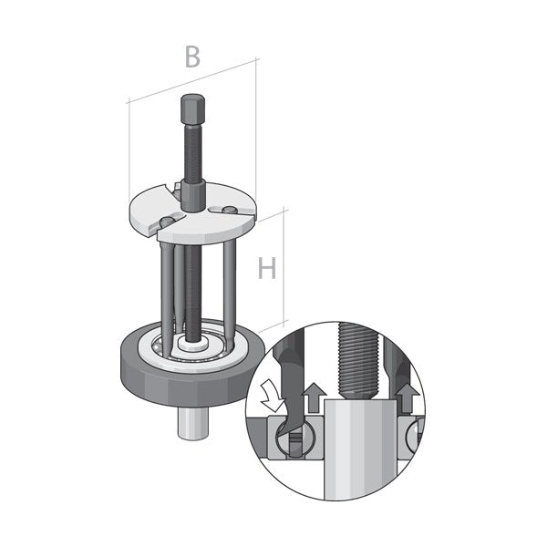 Patented Ball Bearing Set Of Pullers