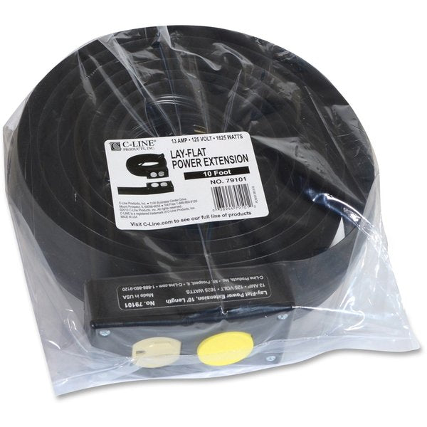 10 ft. Black Power Extension and Cord Cover