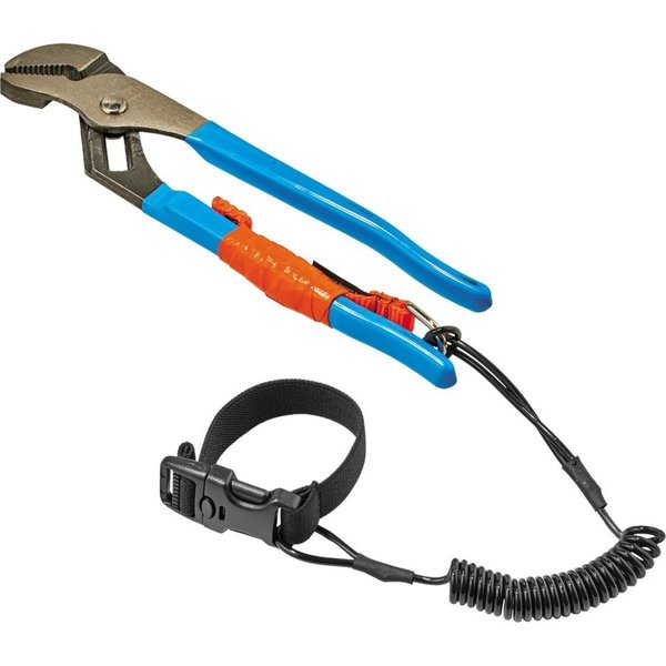 Coil Hard Hat Lanyard, Buckle, 18in. L