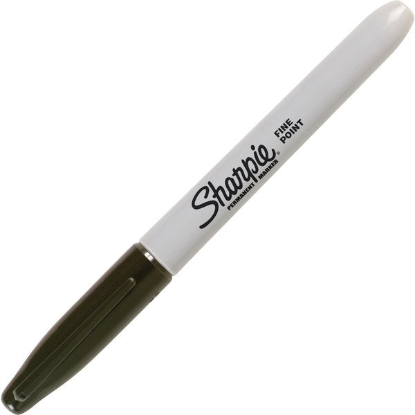 Black Permanent Marker, Fine Tip, PK12