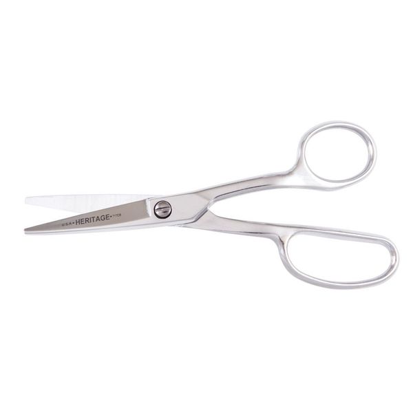 Carpet Napping Shear, Curved Handle, Blunt, 8-Inch
