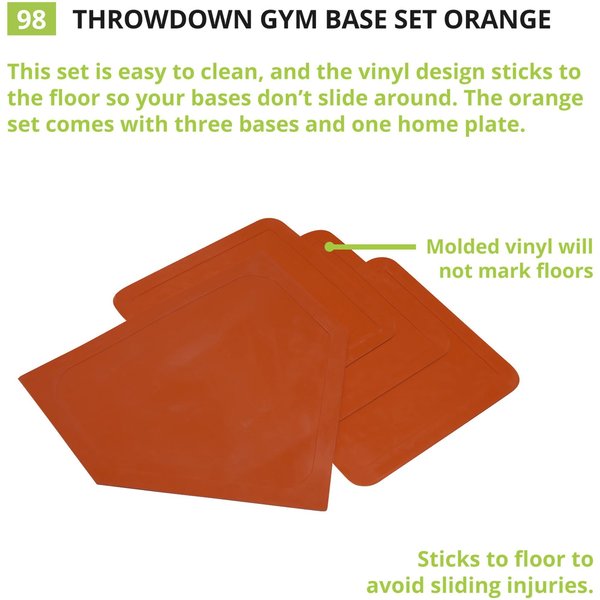 Base Set, 4 lb., Rubber, PK4