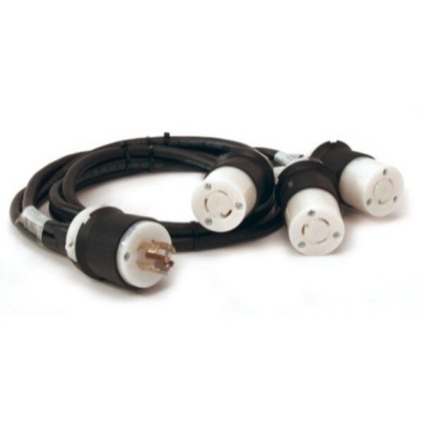Splitter Power Cord, L21-20P, SJ, 2, 4, 6 ft.