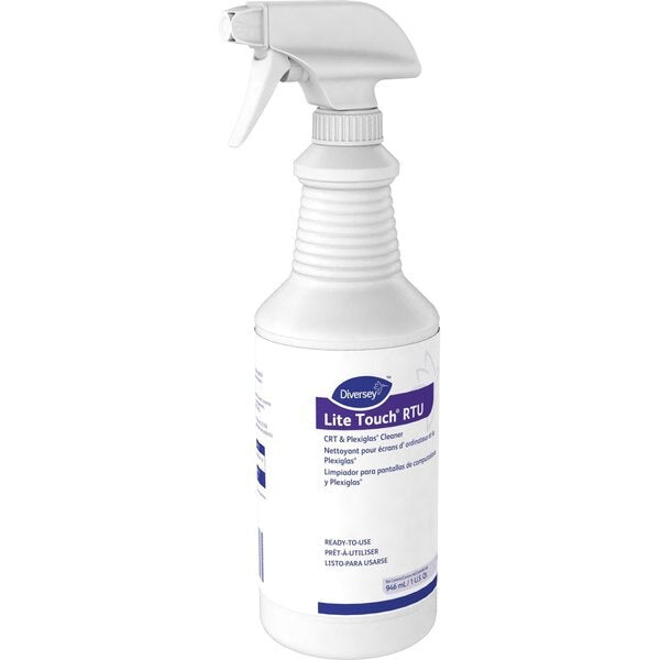 Liquid Plastic Window and CRT Cleaner, Purple, Surfactant, Spray Bottle