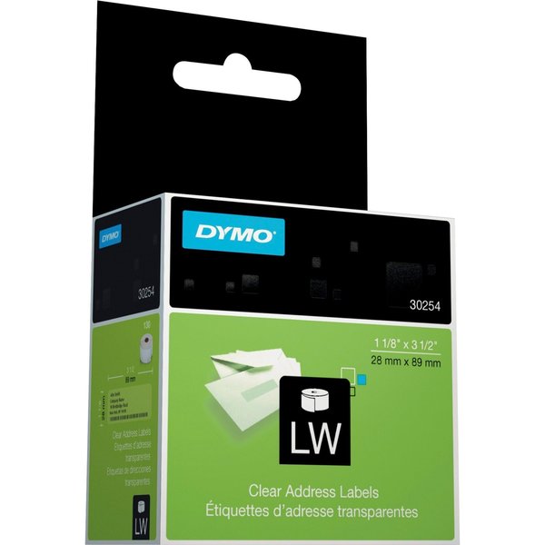Printer Label, Clear, Labels/Roll: 130