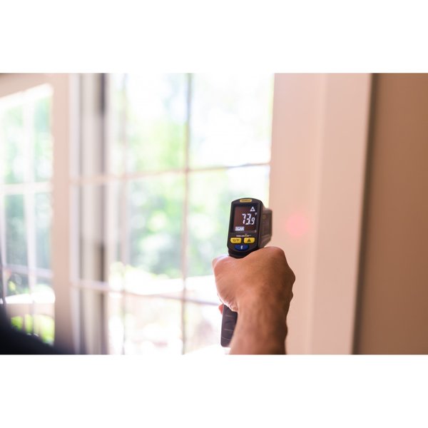 Infrared Thermometer, Backlit LCD, -40 Degrees  to 1076 Degrees F, Single Dot Laser Sighting