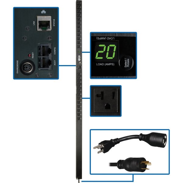 PDU, Switched, 1.9kW, 120V, 24 5-15/20R, 0U
