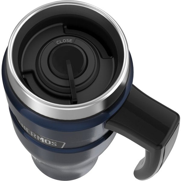 Stainless Steel Travel Mug, 16 oz., Midnight Blue, Hot 7 Hrs, Cold 18 Hrs