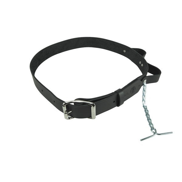 Black Leather Tool Belt, L