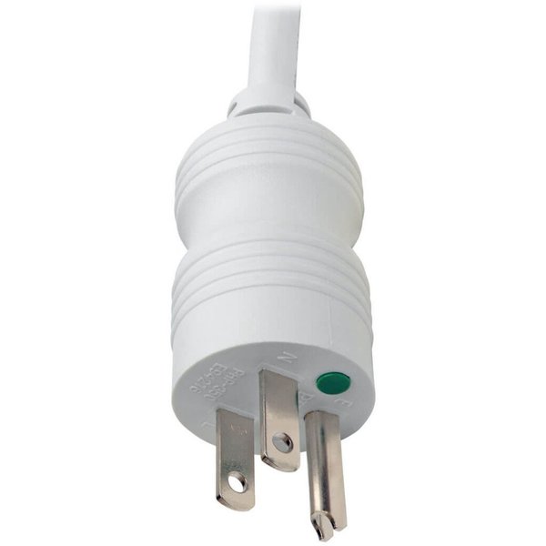Outlet Strip, 6 ft. Cord L, 1-1/2