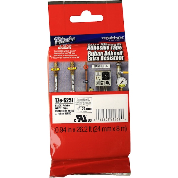 Adhesive TZ Tape (R) Cartridge 15/16