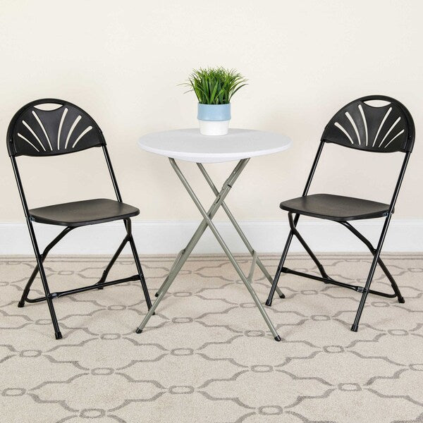 Black Plastic Folding Chair