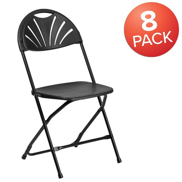 Black Plastic Folding Chair