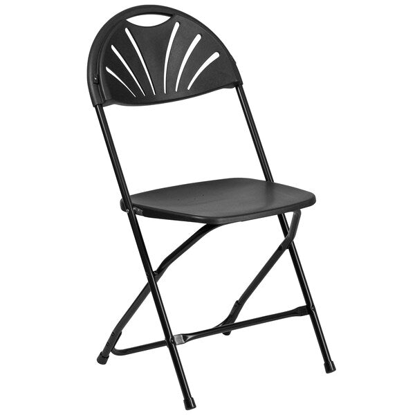 Black Plastic Folding Chair