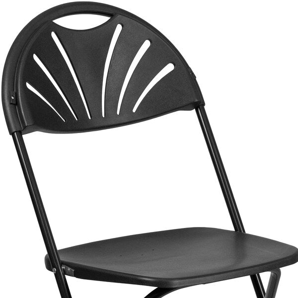 Black Plastic Folding Chair