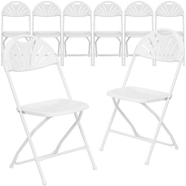 White Plastic Folding Chair