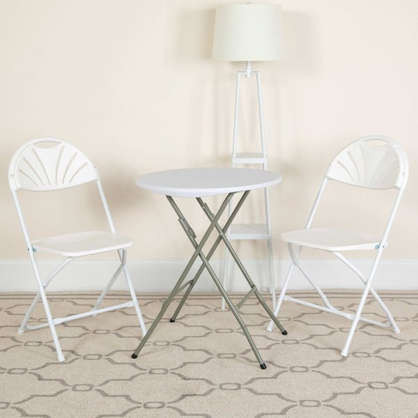 White Plastic Folding Chair