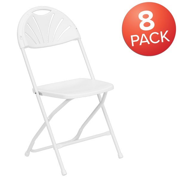 White Plastic Folding Chair