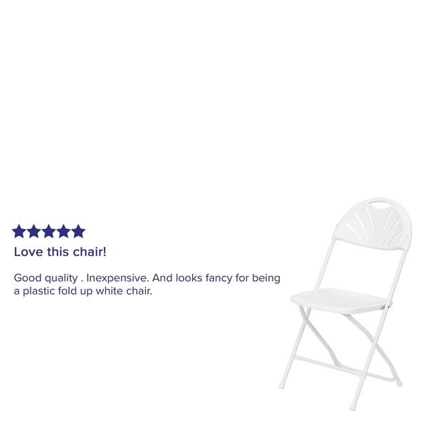 White Plastic Folding Chair