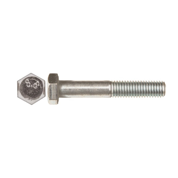 Class 8.8, M10-1.50 Hex Head Cap Screw, Zinc Plated Steel, 60 mm L