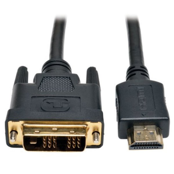 HDMI to DVI Cable, HDMI, DVI-D M/M, 3ft