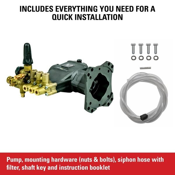 AAA Professional Triplex Pump Kit 90039 4000 PSI at 3.5 GPM Industrial Triplex Pump Kit