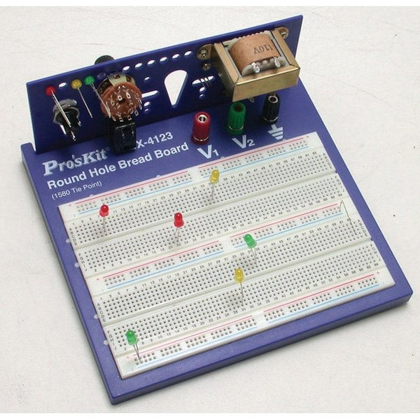 Round Hole Breadboard, 1580 Tie Points
