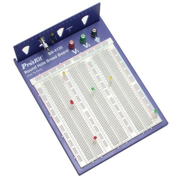 Round Hole Breadboard, 2420 Tie Points