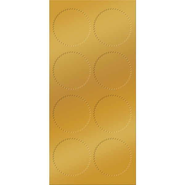 Certificate Seal Gold Foil Starbur, PK50
