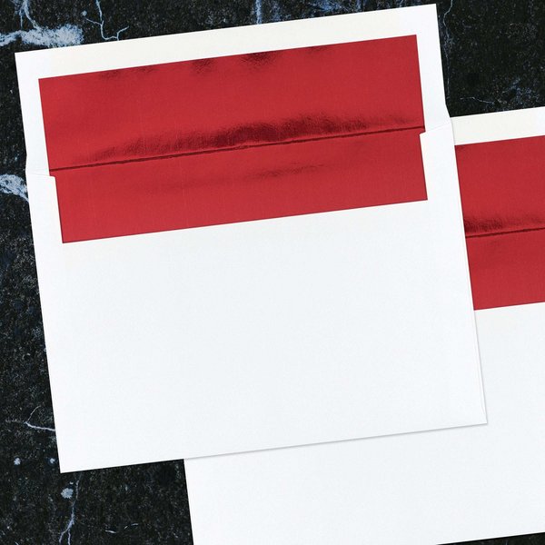 Envelope, Foil Lining, White with, PK25