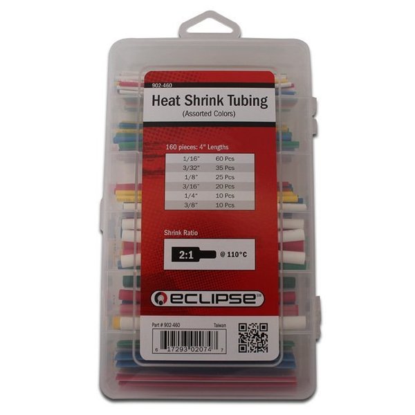 Heat Shrink Tubing, Asst Colors, PK160