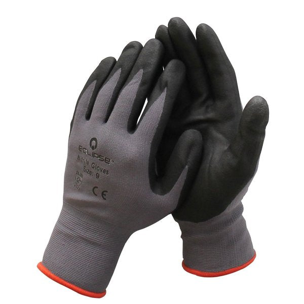 Nitrile Coated Work Gloves, Large, Size