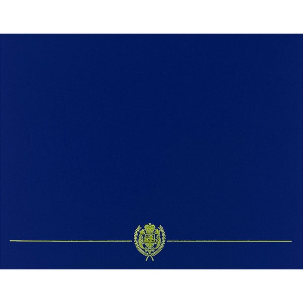 Certificate Cover Classic, Navy W/, PK50