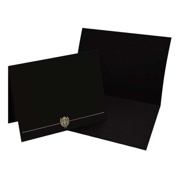 Certificate Cover Classic, Black W, PK25