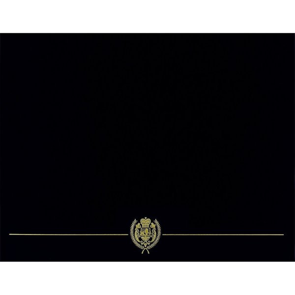 Certificate Cover Classic, Black W, PK25