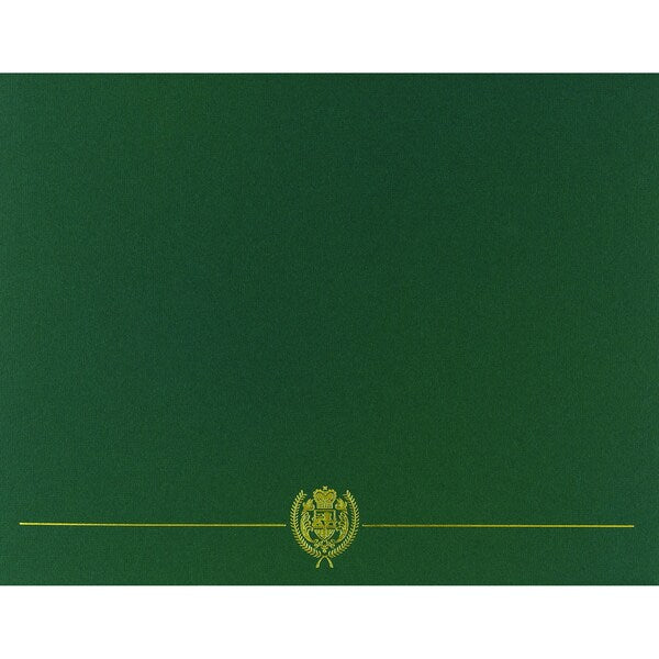 Certificate Cover Classic, Green W, PK50